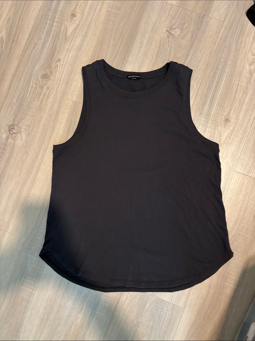Beyond Yoga Black Sleeveless Crewneck Tank